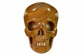 Realistic, Polished Picture Jasper Skull #151157-1